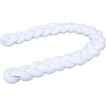 Protector de nido babybay® trenza blanca