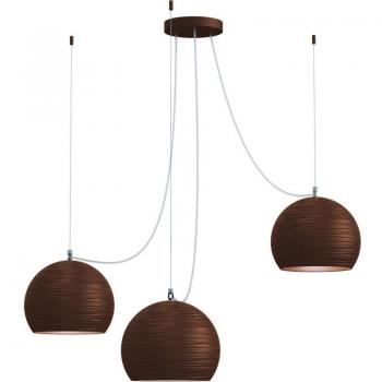LUMICOM Focus 70cm Metallo Marrone Corten 3X E27