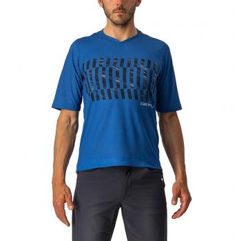 Castelli Trail Tech Manica Corta Blu Marino L