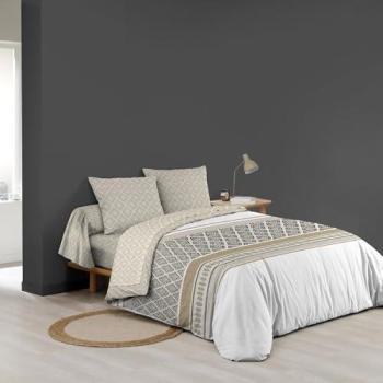 Douceur Coton SYBILLE – Parure de lit 6 pièces – 240 x 220 cm – 42 fils/cm²