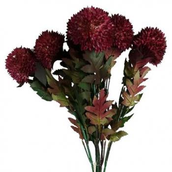 Dahlia Stem Set: 6 × 70 cm, Pink Large Balls
