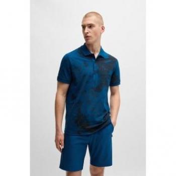 Polo Casual BOSS Green Paddy Bleu M