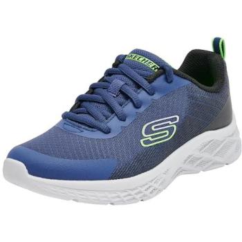 Chaussures Skechers Vovrix II Lavables – Bleu Marine/Noir/Vert-Lime, Taille 32