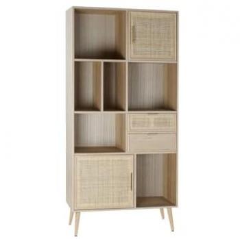 Scaffale Home ESPRIT 90 x 37 x 189 cm in Legno di Paulownia e MDF