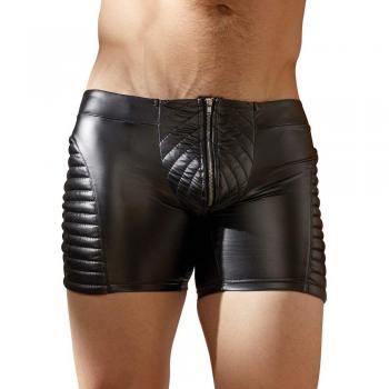 Nek Shorts schwarz matt gesteppt mit Reißverschluss Größe XXL