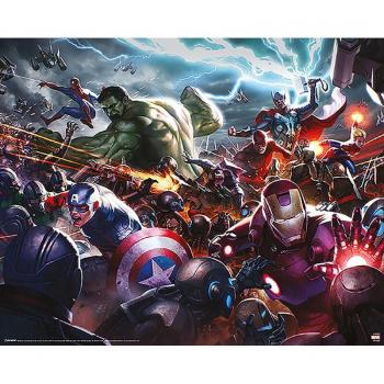 Póster de Héroes Asalto de Marvel Future Fight 50 x 40 cm