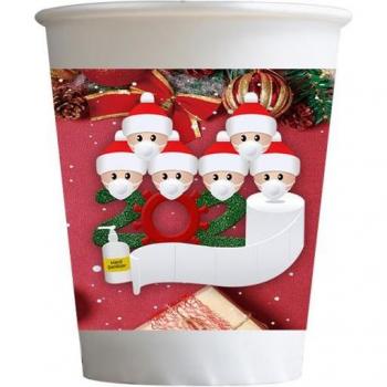 Christmas Party Disposable Paper Cup Set