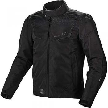 Macna Durago Motorrad Textiljacke mit Protektoren, Schwarz, XL