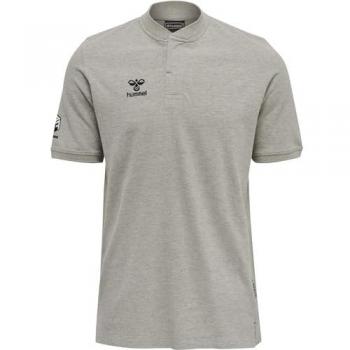 Hummel Move Grid Herren‑Poloshirt – Grau, 2XL