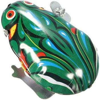 Retro Tin Frog Toy for Kids
