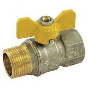 Valvola gas mf a sfera con leva farfalla 1'