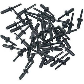 Sealey Plastic Rivet 6.6 x 17.2MM Pack of 50