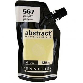 Sennelier Naples Yellow Acrylic Paint (Abstract, 120 mL, Satin)