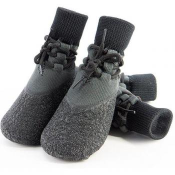 4Pcs Warm Dog Socks and Boots Non-Slip Coconut