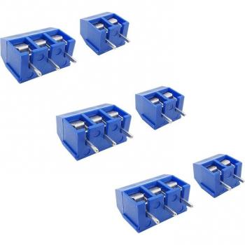 KF301 5,0 mm 3-Pines: Bloque de Terminales de Pin Recto para Montaje en PCB