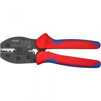 Knipex 97 52 33 sb PreciForce® Crimpzange mit Mehrkomponenten-Hüllen brüniert 220 mm (SB-Karte/Blister)