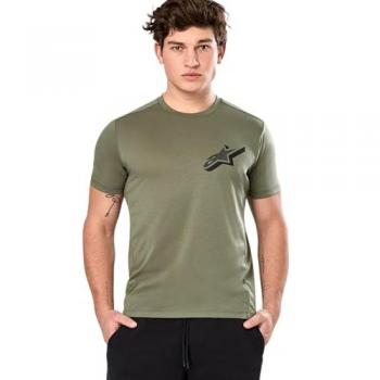 Grünes T-Shirt Alpinestars Attrition Performance 2XL