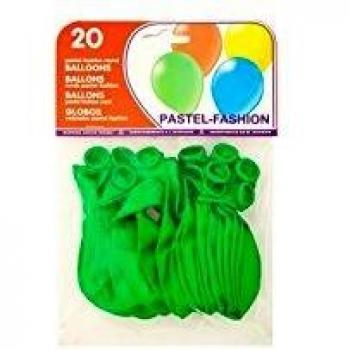 20 Green Round Balloons