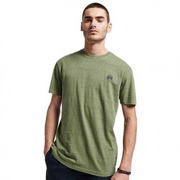 T-shirt en Coton Bio Kaki Superdry Vintage pour Homme Taille XL