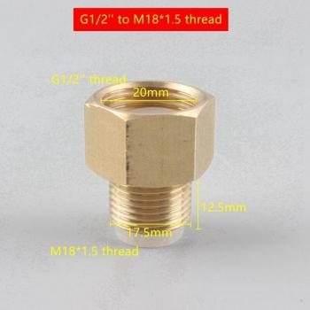 Brass Quick Connect Reducer G1/2'' to M14 M16 M18 M20*1.5