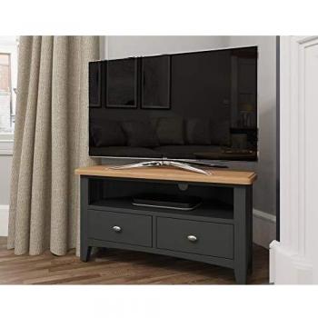 Painted Oak TV Shelving