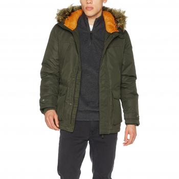 JACK & JONES Jormountain, Parka para Hombre, Color Verde (Noche del Bosque), XX-Large
