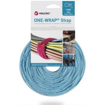 Adhésif Velcro One‑Wrap Aqua 25 mm x 300 mm