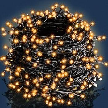 Catena di luci natalizie 400 LED bianco caldo 40m