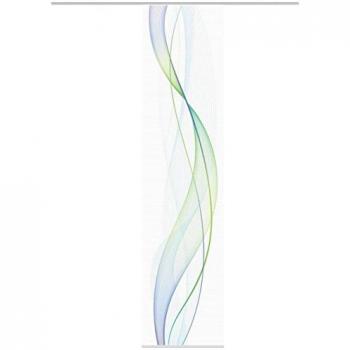 Schiebevorhang VISION S HEIGHTS, 260 cm, 60 cm, blau/grün