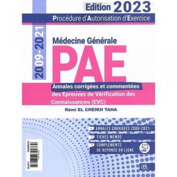 Médecine Générale Pae 2009-2021