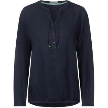Chemisier Femme Dobby en Bleu Taille XS