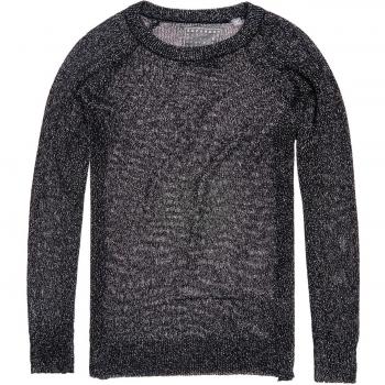 Top a Maniche Lunghe Superdry Donna Nero M