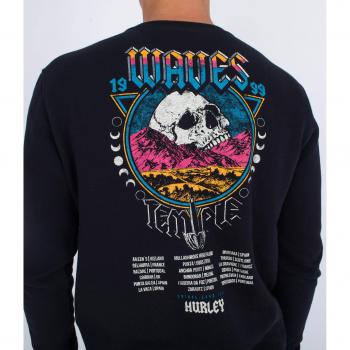 Hurley M Wave Tour Black XL Sweatshirt for Men