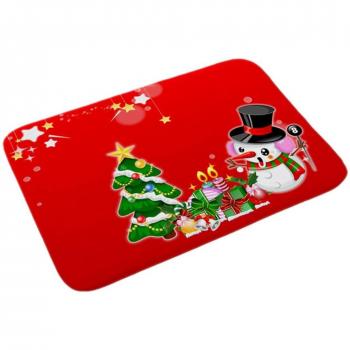 Weihnachtsmatte mit Druck, rutschfester Bodenbelag für Schlafzimmer und Badezimmer, 40cm*60cm