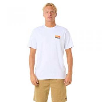 T-shirt Rip Curl blanc Surf Revival Stacked