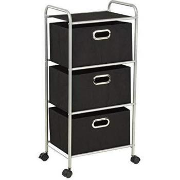 VidaXL Portable Metal & Fabric Shelving Kit