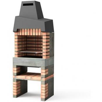 Barbecue Prestige Cali – Réfractaire bois & charbon, fixe pour extérieur
