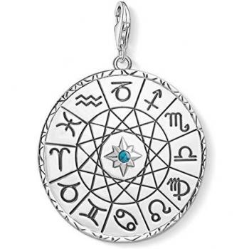 Thomas Sabo Horoskop Münze Schmuck Anhänger für Männer und Frauen 925 Silber Y0037-878-21