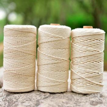 Banda de Macramé Natural para Decoración Nupcial 2mm
