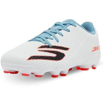 Skechers Kids White/Turquoise Athletic Footwear (Size 5)