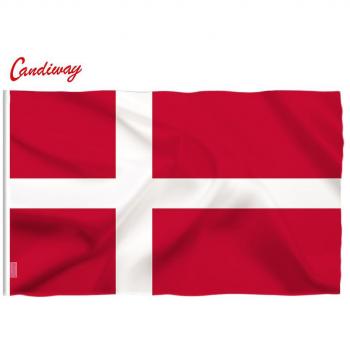 Drapeau bolongking Danemark 3x5 ft polyester