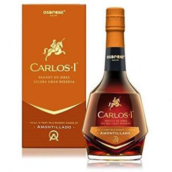 Carlos I Brandy di Jerez Amontillado Gran Reserva 40,3% Vol. 0,7 l Box di Lusso