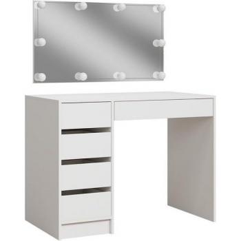 Tavolo Da Toilette Bianco 100 cm – Illum. Led Vicco