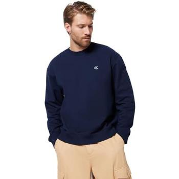 Calvin Klein 350 Terry Pullover in Navy Blue – Large