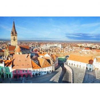 Poster-Bild 60 x 40 cm: Piata Mare (Sibiu), Bild auf Poster