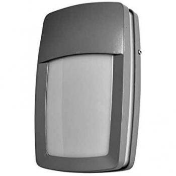 Applique Altair in Alluminio Grigio per Esterni 1xe27 IP44 8,5x30,5x18,5 Cm