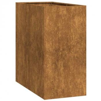 VidaXL Weathering Steel Planter 40x80x80 cm Rusty Finish