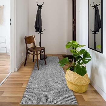 RugX Casablanca 920 Grey Runner – 110 × 370 cm
