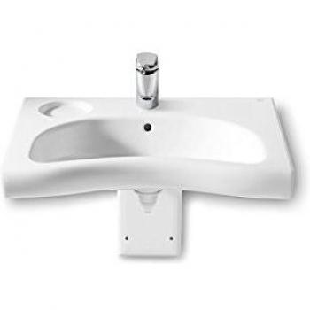 Lavabo Roca Meridian pour personnes à mobilité réduite 700x570 mm, blanc A32724H000