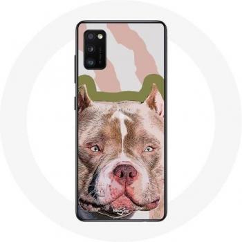 Oppo A16 Coque Chien Pitbull – Design Marron